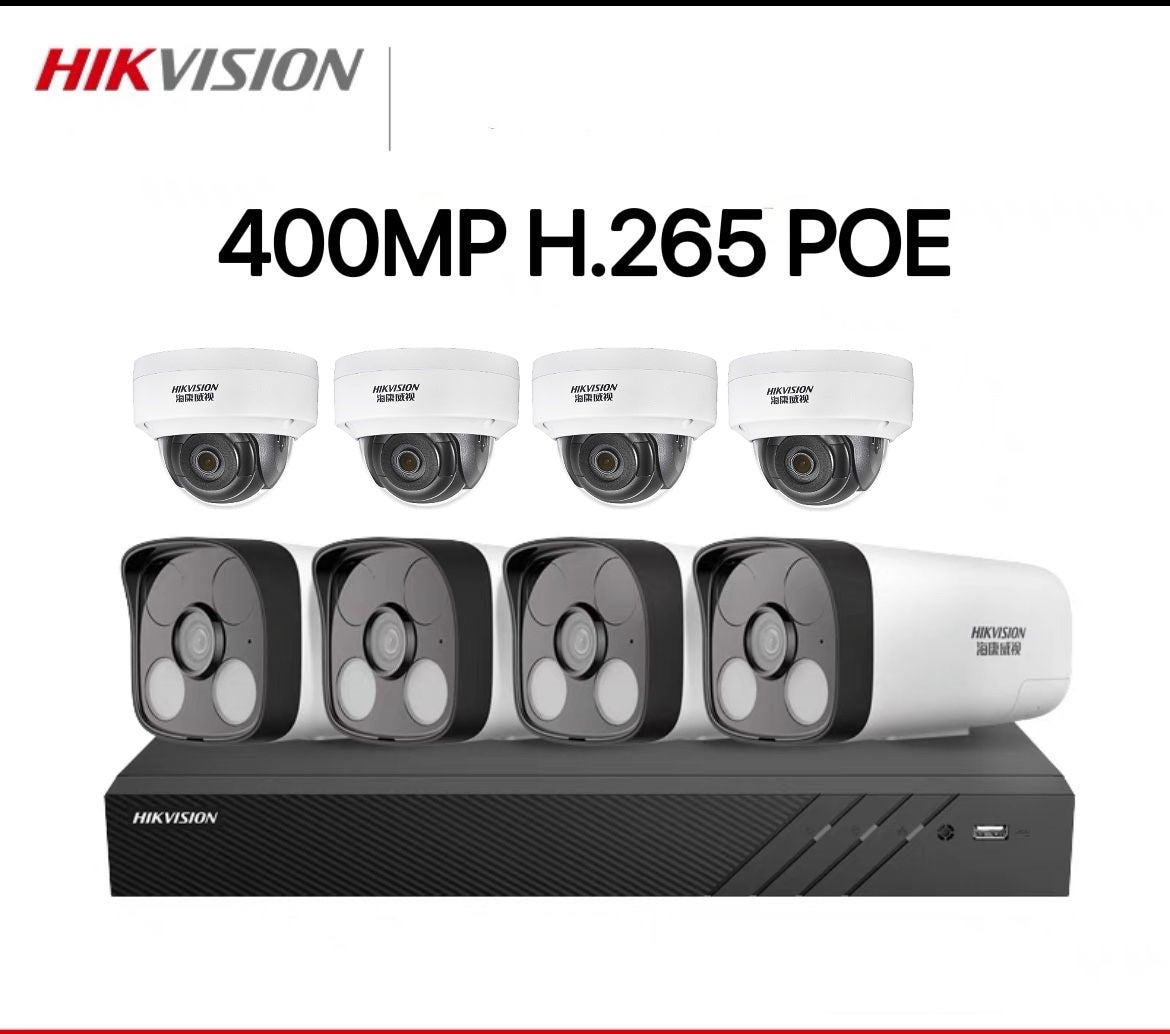 Hikvision 400MP 4K H.265 CCTV 1-4CH Package (Waterproof / Vandalproof)