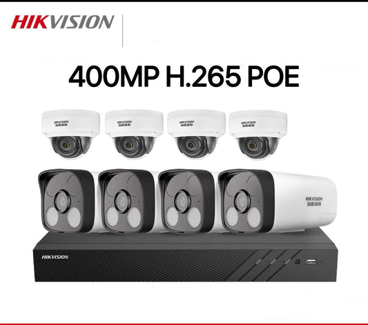 Hikvision 400MP 4K H.265 CCTV 1-4CH Package (Waterproof / Vandalproof)