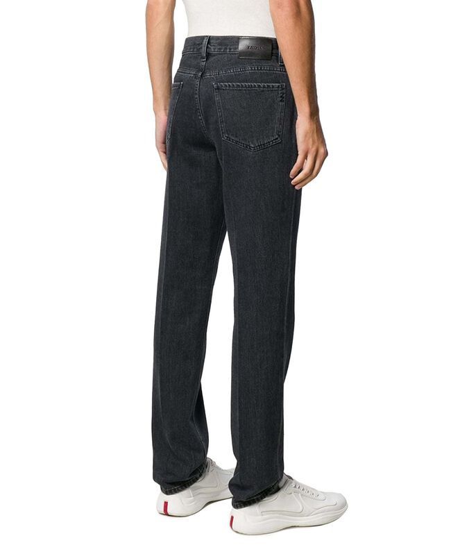 Z ZEGNA  深灰色徽標細節牛仔褲 男士