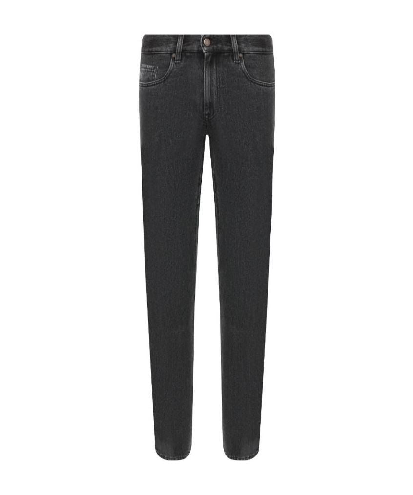 Z ZEGNA  深灰色徽標細節牛仔褲 男士